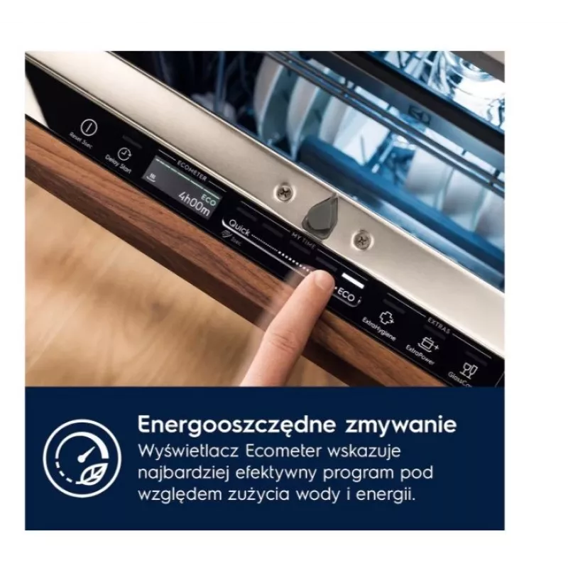 Zmywarka do zabudowy Electrolux EES48401L — 600 mm, 13–14 kompletów, klasa energetyczna A, 10,5 l/cykl
