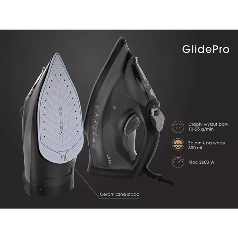 Żelazko Bosch GlidePro 2600W model 47582 — żelazko parowe do użytku domowego