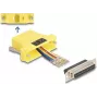 DeLOCK Zestaw montażowy D-Sub 25 pin żeński na RJ45 żeński żółty VGA RJ-45