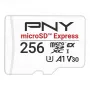 Karta pamięci MicroSDXC PNY microSD Express 256 GB UHS‑I Odczyt 890 MB/s Zapis 750 MB/s U3 V30