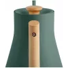 Czajnik elektryczny Fellow Stagg EKG PRO 1L, 1200W, zielony matowy, stal nierdzewna, drewniany uchwyt, regulowana temperatura 40–100°C