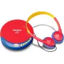 Przenośny odtwarzacz CD Lenco CD-021 Multicolor — przenośny odtwarzacz CD do odtwarzania dźwięku, zasilanie bateryjne lub sieciowe