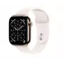 Zegarek Series 11 GPS + Cellular 42mm Złota Koperta Tytanowa z Jasnoróżowym Paskiem Sportowym - S/M