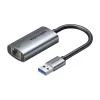 Adapter USB na Gigabit Ethernet Vention CEZ — przewodowy interfejs hosta USB, 1000 Mbit/s, szary