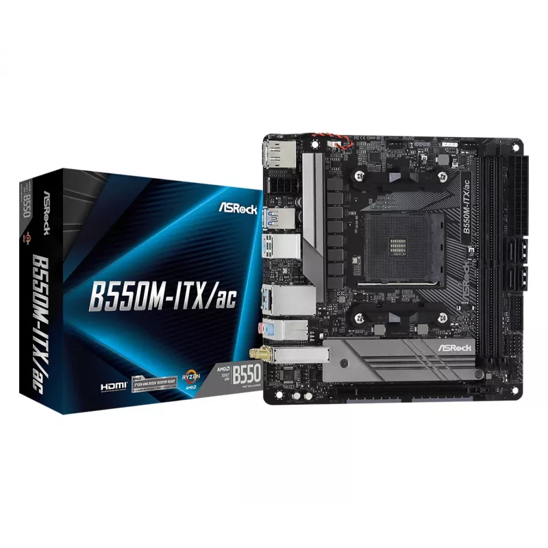 Płyta główna ASRock B550M-ITX/ac AMD B550 Socket AM4 mini ITX