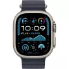 APPLE Watch Ultra 2 GPS + Cellular 49mm Natural Titanium Case z Navy Ocean Band