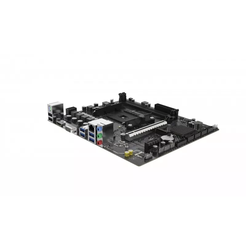 Płyta główna Micro ATX Sapphire A520M-E do Socket AM4, chipset AMD A520, 2x DDR4 DIMM, max 64 GB, PCIe 3.0 x16/x1, SATA III, Gigabit LAN