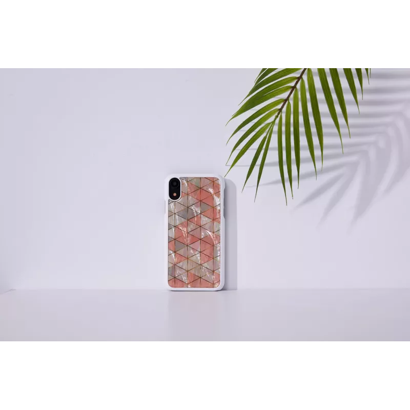 Etui na smartfona iKins do iPhone XR — diamentowo białe etui ochronne