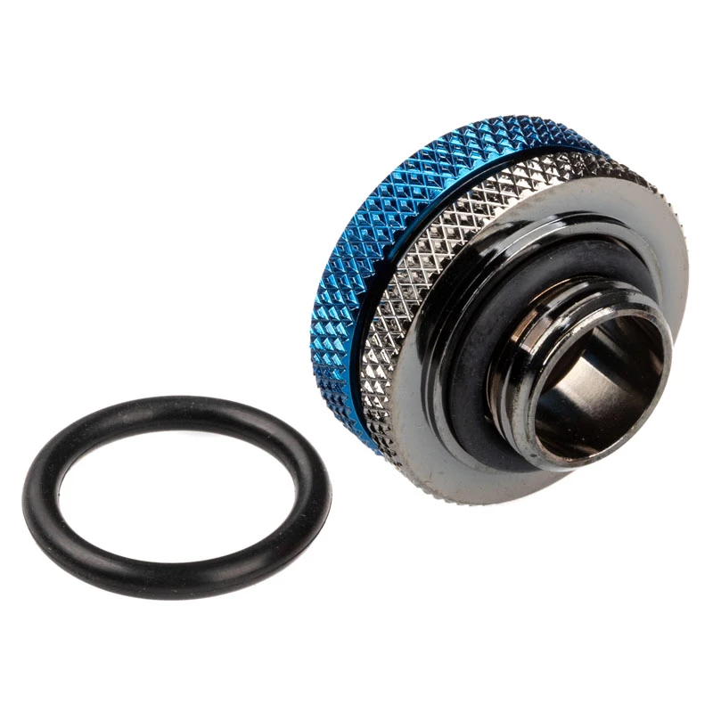 Bitspower Multi-Link Adapter G1/4 cala męski do twardej rurki 16 mm OD prosta złączka, błyszcząca czerń