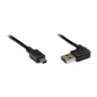 Kabel połączeniowy GoodConnections USB 2.0 EASY wtyk A na Mini-B, kątowy, czarny, 3m,