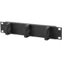Panel do zarządzania kablami LOGON RA10110BL Czarny Metal 10 cali