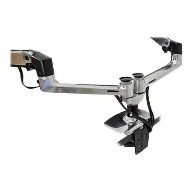 ERGOTRON LX Podwójne ramię Side-by-Side srebrny polerowany aluminium