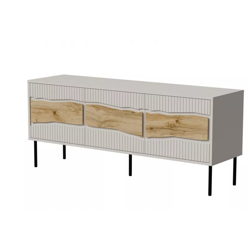 Cama INSERTO 3D szafka TV 143.5x40x61.5 kaszmir + LED
