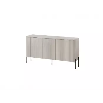 Komoda cama meble VERA 150x40x80 cm, matowy cashmere, płyta wiórowa, rama 16 mm