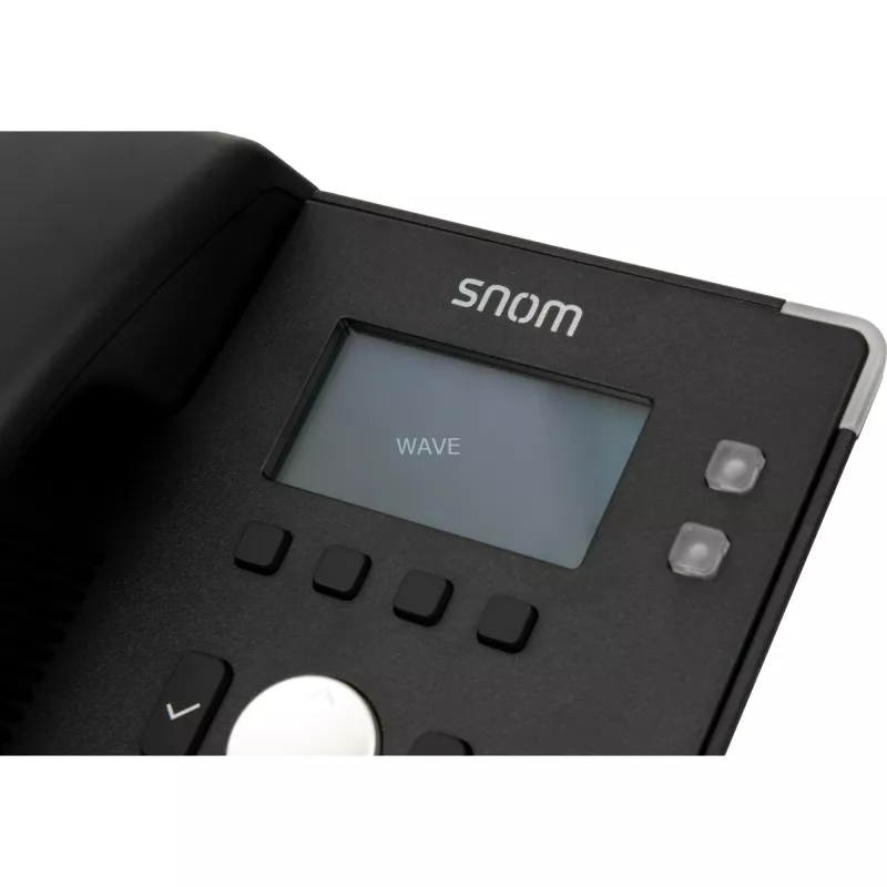snom D120 - Telefon VoIP - połączenia trójstronne - SIP - 2 kable - Czarny (4361)