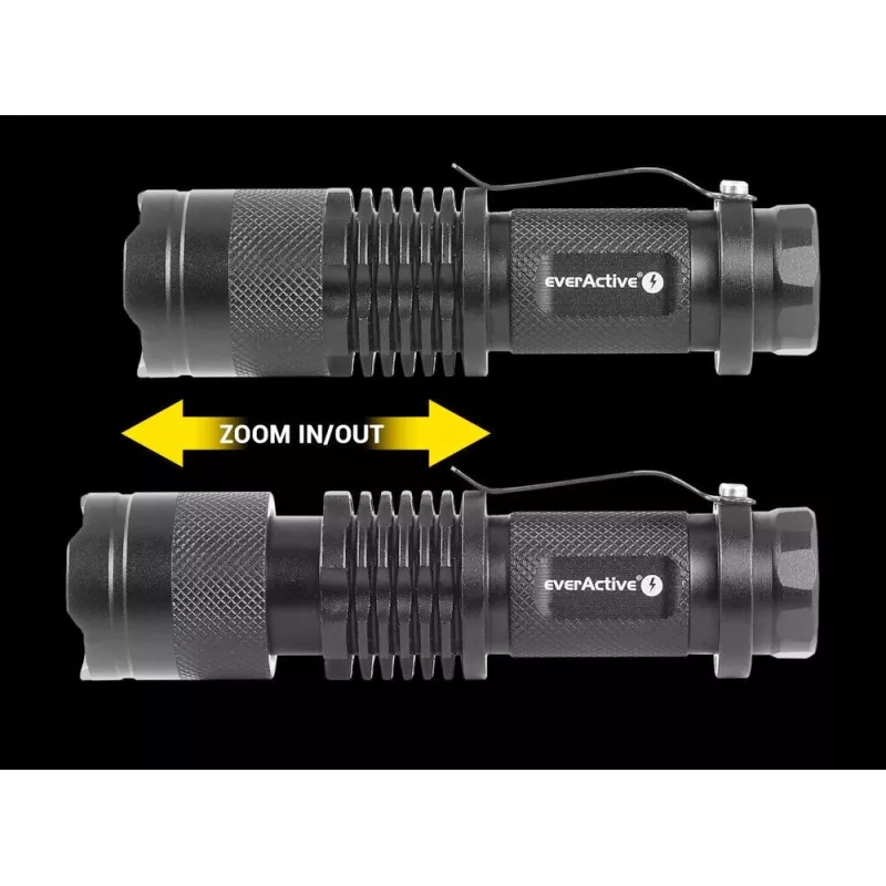 Ręczna latarka LED everActive FL-180 Bullet z diodą CREE XP-E2 LED
