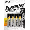 Alkaliczna bateria jednorazowa AA Energizer Classic 1,5 V LR6 — 4 szt., 50,5×14,5 mm, 23 g