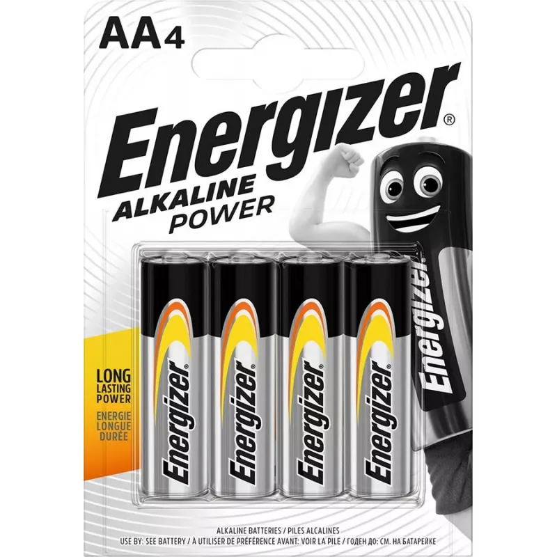 Alkaliczna bateria jednorazowa AA Energizer Classic 1,5 V LR6 — 4 szt., 50,5×14,5 mm, 23 g