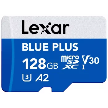 Karta pamięci MicroSDXC Lexar niebieski PLUS 128 GB UHS‑I U3 V30 170 MB/s