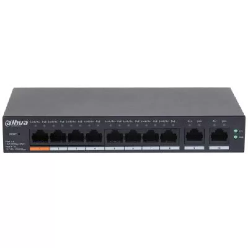 Dahua Technology DH-CS4010-8ET-60 przełącznik sieciowy zarządzalny L2 Fast Ethernet (10/100) Power over Ethernet (PoE) czarny