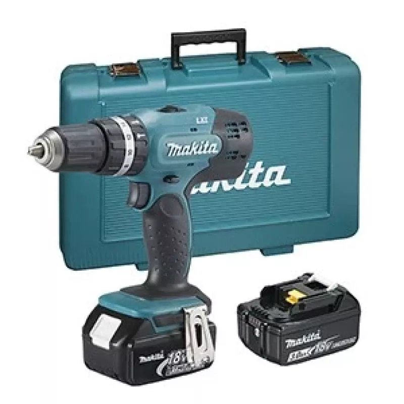 Makita DHP453RFE wiertarka Szybkomocująca Czarny,Niebieski 1.8 kg