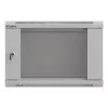 Szafa rackowa LANBERG WF03-5306-10S 19 cali 6U szara z drzwiami szklanymi