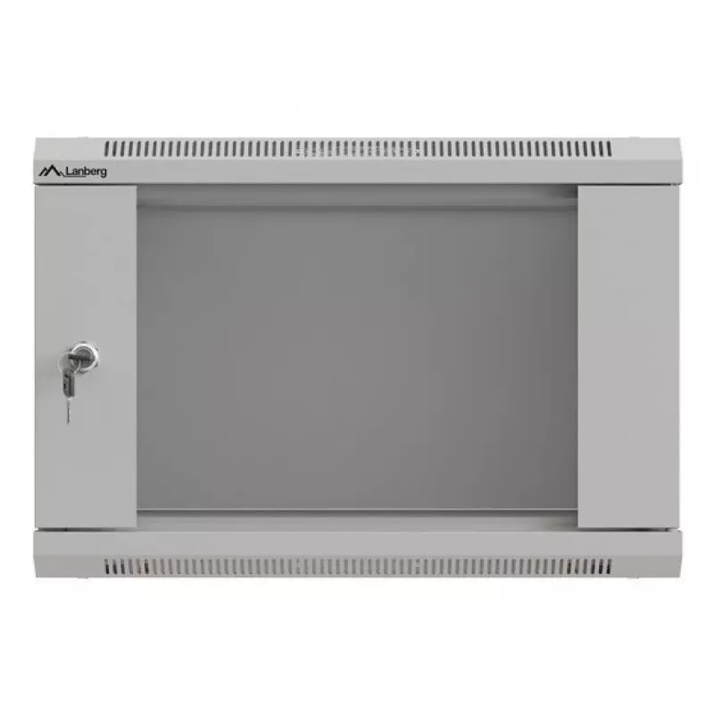 Szafa rackowa LANBERG WF03-5306-10S 19 cali 6U szara z drzwiami szklanymi
