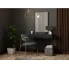 Toaletka z lustrem cama meble PAFOS 80×41,6×100 cm, rama MDF, 1 szuflada, matowa czerń