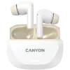 Słuchawki CANYON HEXAGON 7 TWS ANC+ENC Ładowanie bezprzewodowe Biały Beżowy