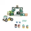 MARIOINEX Mini Waffle City Napad na Bank Klocki Budowlane, 148 elementów