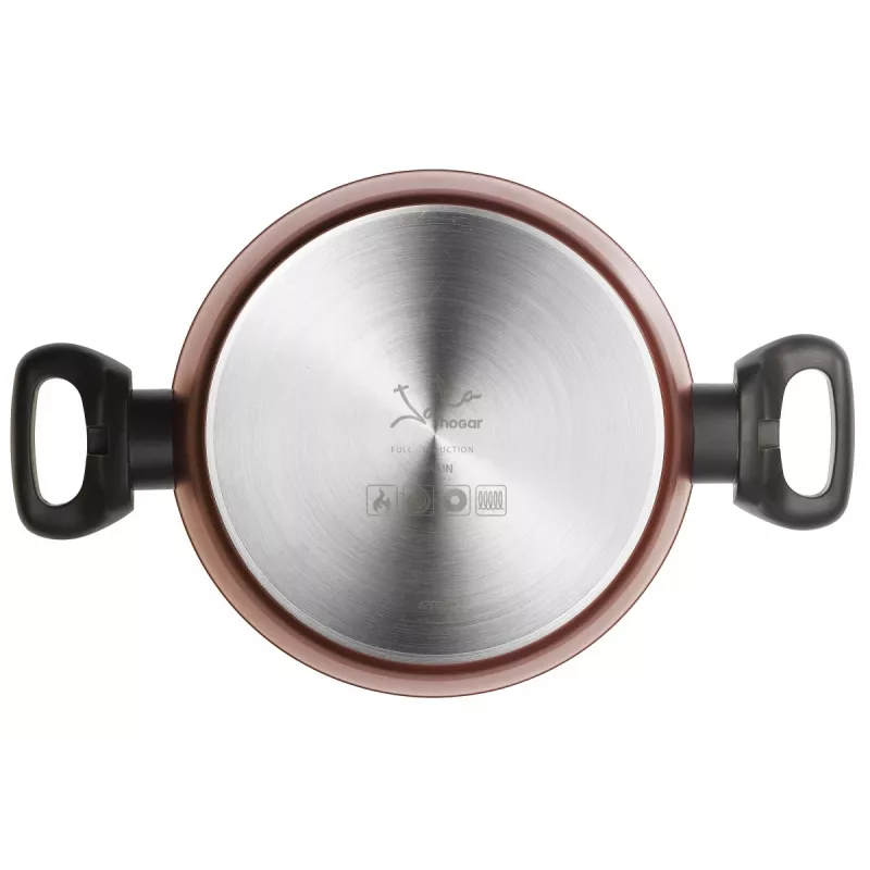 Garnek do zupy JATA CF924 4L Czerwony Aluminium