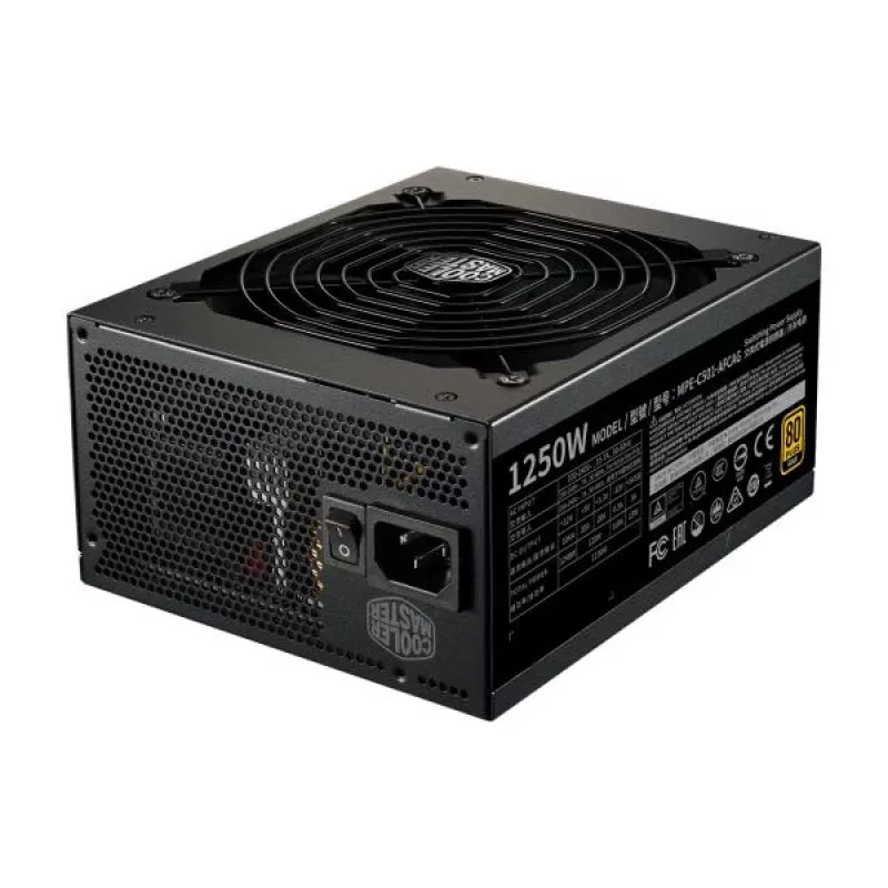 Cooler Master MPE-C501-AFCAG-EU MWE Gold V2, ATX 1250W, RTX Ready, Modular, 140mm, Czarny