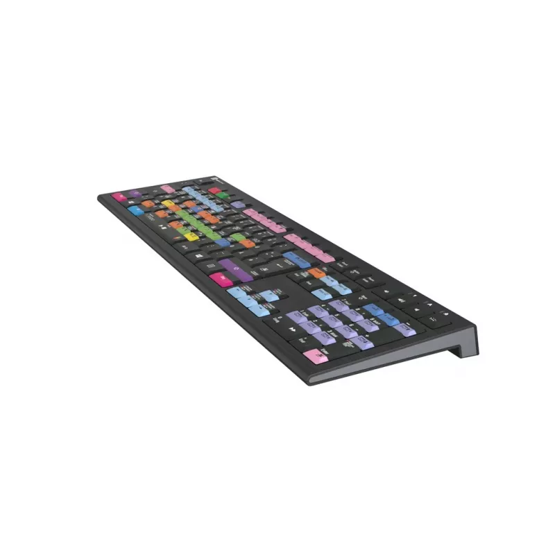Klawiatura Logickeyboard LKB-FLS-A2PC-DE uniwersalna USB QWERTZ niemiecka czarna