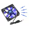 Wentylator obudowy komputerowej NoiseBlocker CzarnySilentFan XE1 92 mm, 1500 RPM, 17 dB, 50 m³/h, 4 V, Czarny