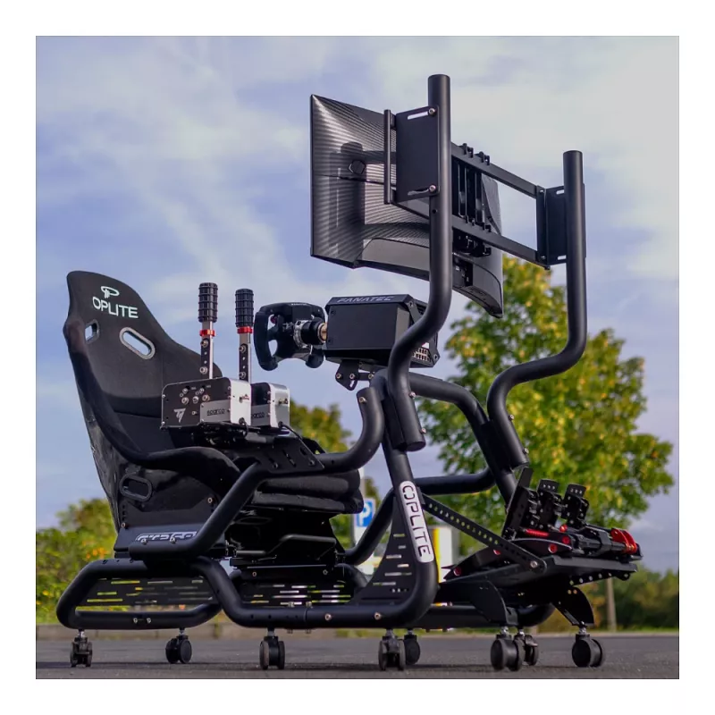 Zestaw stojaka lotniczego Oplite GTR S3/S8 do peryferiów Thrustmaster i Logitech
