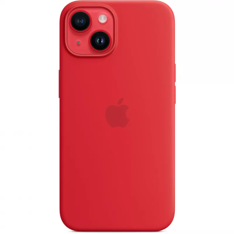 Apple iPhone 14 Silicone Case with MagSafe, (PRODUCT)Czerwony