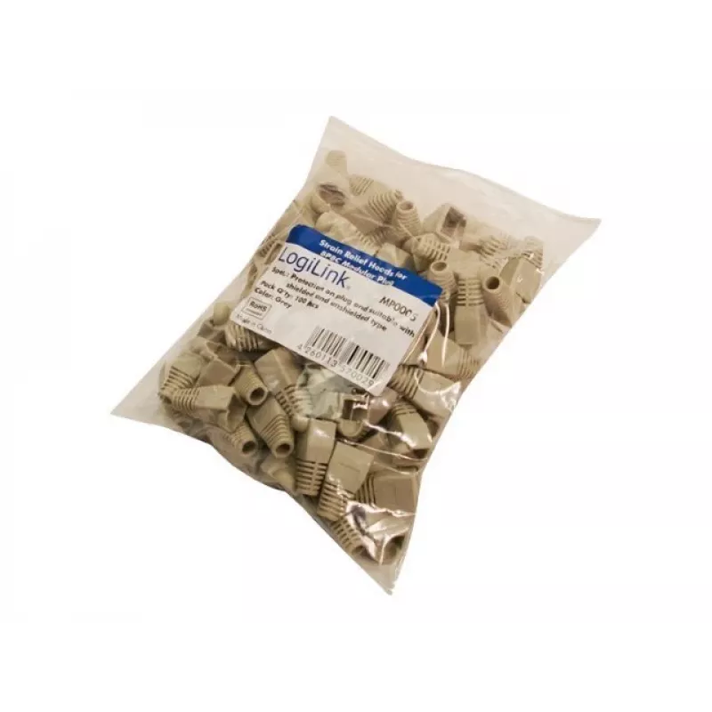 Osłona kabla LOGILINK MP0005 do złączy RJ-45, szara