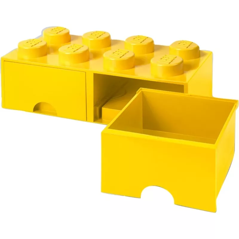 LEGO Drawer Brick 8 — żółta (model 40061732) szuflada do przechowywania klocków i małych części