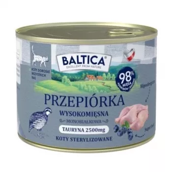 BALTICA regionalne smaki Przepiórka - mokra karma dla kota - 185g