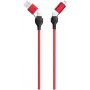 Kabel USB 2GO 797370 1.2 m USB A/USB C USB C/Lightning Czarny Czerwony