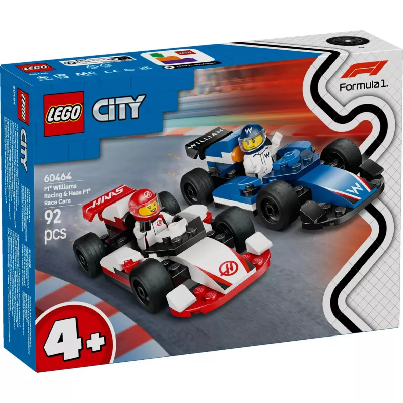 LEGO CITY 60464 F1 - Williams Racing i Haas F1 Samochody Wyścigowe