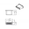 Socket safety cover DeLOCK 64014 USB Type-C Czarny 10 pcs