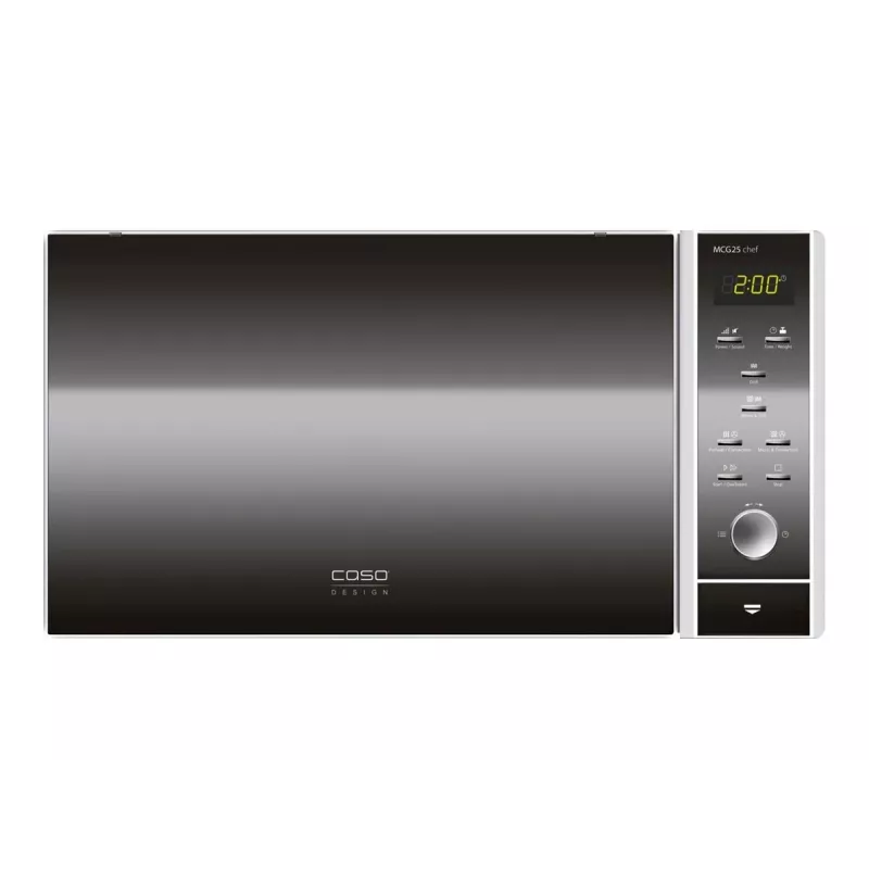 Kuchenka mikrofalowa Caso MCG 25 — 900 W, 25 L, 10 poziomów mocy, biały/czarny