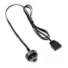 XSPC ARGB LED zaślepka G1/4 5V 3-pin, czarno-chromowana