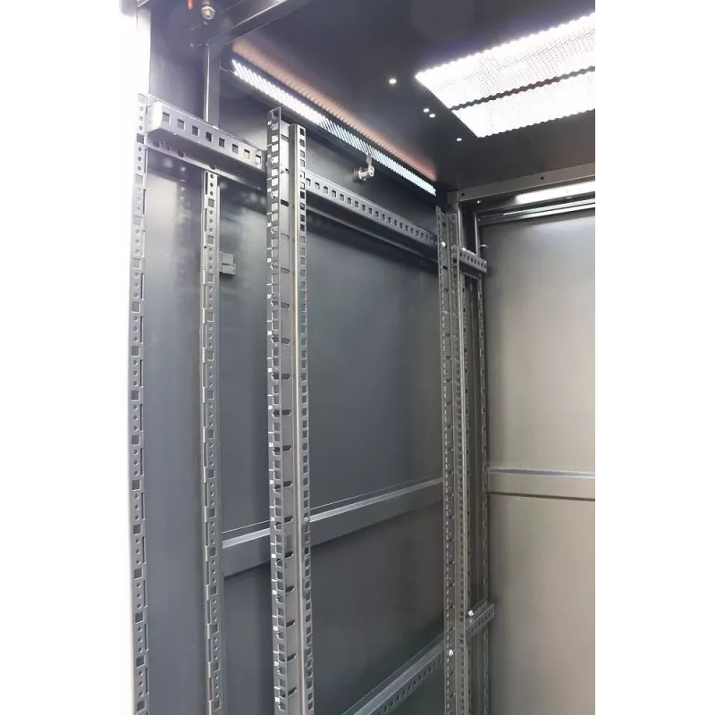 Wolnostojący stojak Extralink Szafa rack 42U 600x800 Czarny