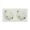 Gniazdo wtykowe CEE 7/3 DELOCK 81322 — 3P+N+PE, 250 V, 16 A, ABS, białe