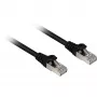 Kabel krosowy RJ45 Kat.6a SFTP (czarny, 3 metry, LSOH (bezhalogenowy))