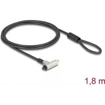 kabel Lock Navilock 20931 Czarny srebrny 1.8m 4.5mm