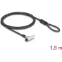 kabel Lock Navilock 20931 Czarny srebrny 1.8m 4.5mm