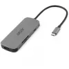 7-w-1 Dongle USB-C Acer — USB 3.2 Gen 1 Type-C, 3x USB-A, HDMI, SD/MicroSD, 100W PD, srebrny